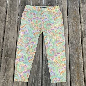 Ralph Lauren Golf Women’s Pants Bold Colorful Paisley Floral